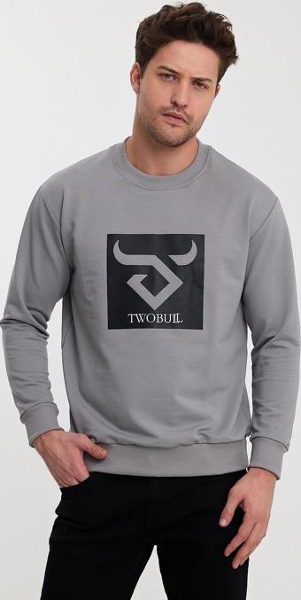 Twobull OSLO Erkek Sweatshirt Gri