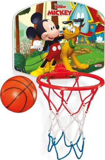 Mickey Mouse Küçük Boy Pota Basketbol Seti - Spor Oyuncakları - Basket Seti