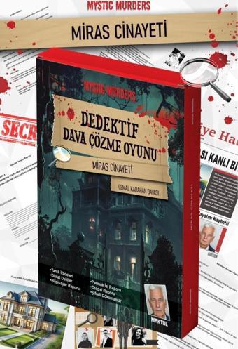 Miras Cinayeti Dedektif Oyunu - Dava Çözme Oyunu - Suç Çözme Oyunu - Cinayet Oyunu Cinayet Çözme