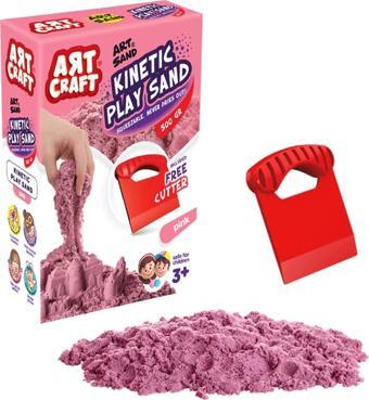 Art Sand Aksesuarlı Pembe Oyun Kumu 500 Gr. - Kinetik Kum Seti - Natural Kum - Doğal Kum