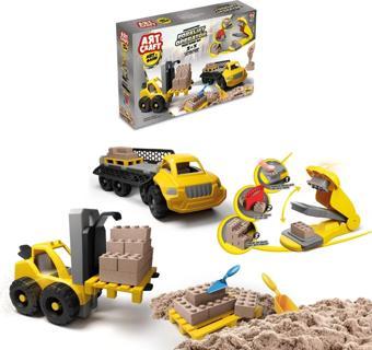 Art Sand Forklift Operatör Kum Seti 750 Gr. - Oyun Kumu Seti - Kinetik Kum Seti - Natural Kum - Doğa