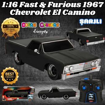 Fast & Furious 1967 Chevrolet El Camino 1:16 USB Şarjlı Uzaktan Kumandalı Araba - Kumandalı Araç - R