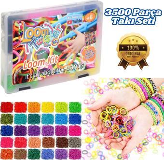 Orijinal Loom Twister 3500 Parça Seti - Takı Seti - Toka, Bilezik Ve Kolye Yapma Seti - Loom Twister