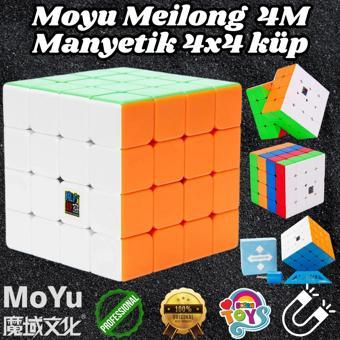 Orijinal MoYu Meilong 4x4 Manyetik Küp 4M - Moyu Speed Cube - Moyu 4x4 Zeka Küpü - Zeka Küpü - Magne