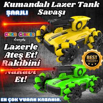 Uzaktan Kumandalı Tank Lazer Savaşı - 2'li Lazer Savaşı - Tank Savaşı - Kumandalı Tank Savaşı - Laze
