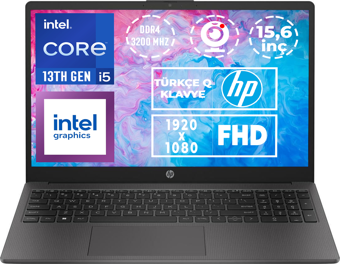 HP 250 G10 i5-1334U 32GB 1TB SSD 15.6" FHD W11P Taşınabilir Bilgisayar B2NC5ES 015