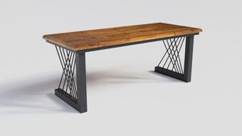 NTCollection Doğal Ağaç Ofis Masası ( 85 cm - 210 cm ) 