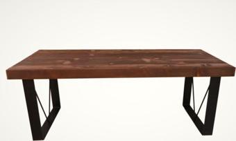 NTCollection Doğal Ahşap Yemek Ve Toplantı Masası ( 100 cm - 240 cm - ebat Seçenekli ) 