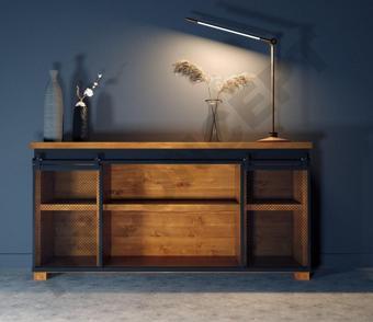 NTCollection Arme Masif Ağaç Ray Kapak Konsol ( 120 cm ) 
