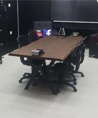 NTCollection Masif Doğal Ağaç Toplantı Ve Ofis Masası ( 75 cm - 100 cm ) 
