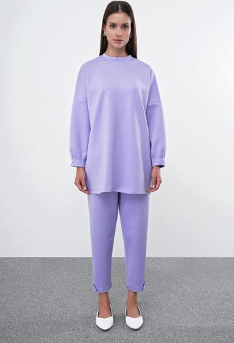 Lila Oversize Rahat Takım TK-1370