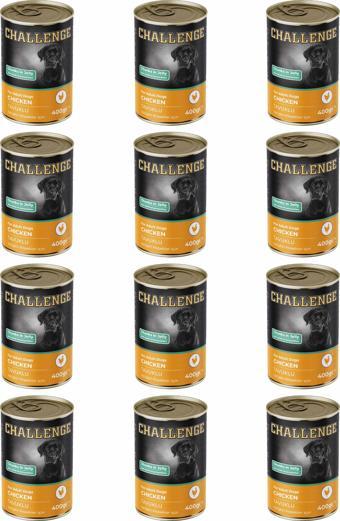 Challenge Tavuklu Yetişkin Köpek Konservesi 400 gr x 12 Adet