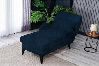 Meşe Home Pascal Desenli Ve Düz Kumaş Plastik Yüksek Ayaklı Minderli Bazalı Modern Kademeli Tv Koltuğu 73X148 cm
