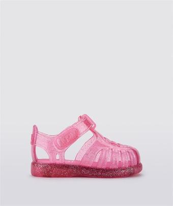 S10308 Tobby Gloss Glitter Igor Marka Kız Çocuk Sandalet Simli Fuşya