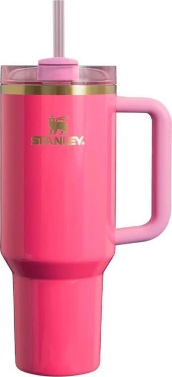 Stanley Quencher Pipetli Termos Bardak 1.18 lt, Pink Dust