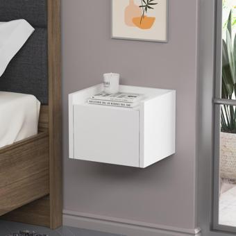 Lagomood Rico Komodin Beyaz 30x26x26