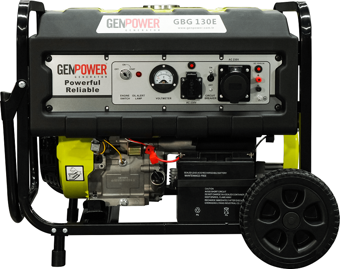 Genpower GBG 130E 13 Kva Benzinli Marşlı/İpli, Uzaktan Kumandalı tekerlekli, Monofaze ( 220 Volt) Portatif Jeneratör