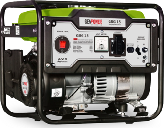 Genpower GBG 15 Model 1,5 Kva, Benzinli, İpli Tekerleksiz Monofaze ( 220 Volt) Portatif Jeneratör