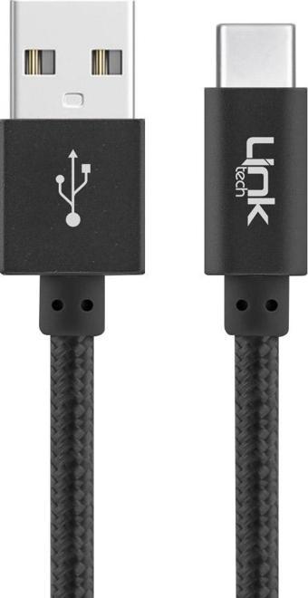 LinkTech K553 Type-C USB Örgü Metal 30cm Data/Şarj Kablosu