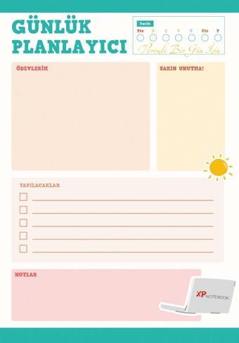 GÜNLÜK PLANLAYICI / Çek Kopar - Evde, Okulda, İşte - XP Notebook Yayınları