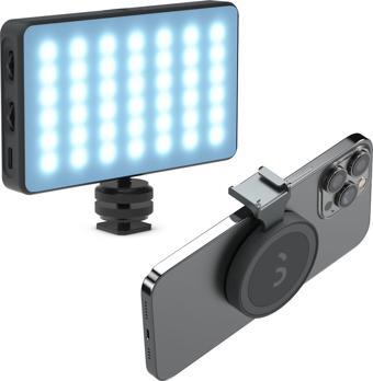 ShiftCam Apple Uyumlu ProLED Magsafe RGB Selfie Çekim Işığı ve SnapShoe Siyah Magsafe Aksesuar Monta