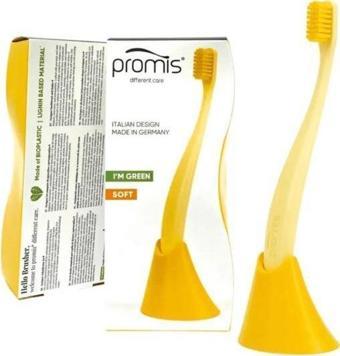 Promis Biplastic Sarı Single Diş Fırçası 6750 - Soft - Tutucu Hediyeli