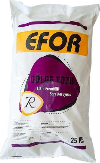 EFOR SERA GÖLGE TOZU DOĞAL GÖLGELEME TOZU 25 KG KİMYASAL VE BOYA YOKTUR 