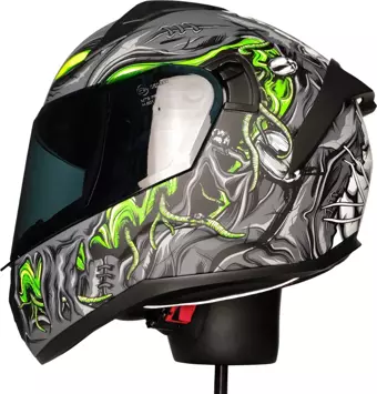 MTS 801 ZOMBİES WHİTE FULL FACE KASK