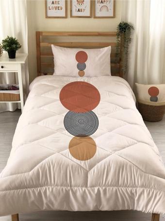 Geometrik Desenli Kapitone Yorgan,tek Kişilik Uyku Seti