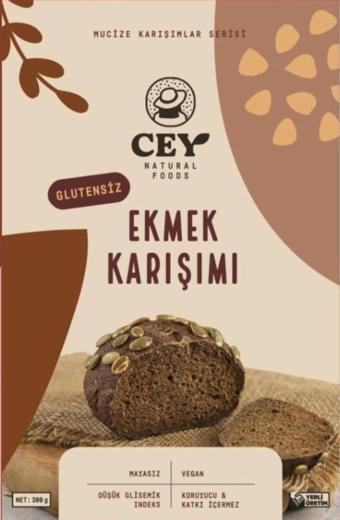 Cey Natural Foods Cey Glutensiz Ekmek Karışımı Unu 300 Gr