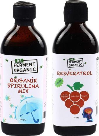 Beferment Organik Spirulina Mix 220 Ml+Beferment Organik Resveratrol Şurup 220G