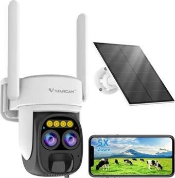 VSTARCAM 2K Güneş Enerjili Güvenlik Kameraları Kablosuz Dış Mekan