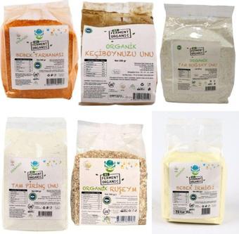 Beorganic Beferment Organic 6 Lı Ek Gıda Seti(B.Tarhanası,B.İrmiği,Ruşeym,K.Boynuzu Unu,P.Unu,T.Buğday Unu)