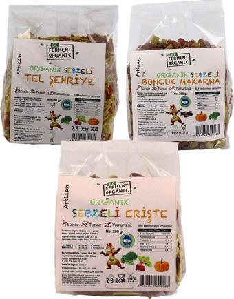 Beorganic Beferment Organic Artizan Sebzeli Makarna Seti