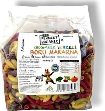 Beorganic Organik Artizan Sebzeli Çocuk Boru Makarna 400 G