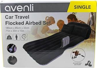 Avenli Floked Air Bed Tek Kişilik 180cm*85cm*33m