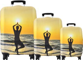 My Saraciye 112 Yoga Valiz /  Bavul, Büyük, Orta, Kabin Boy Kılıf Seti - 112 Yoga