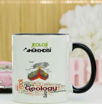 Hediyelen Jeoloji Mühendisi Kupa Bardak Siyah