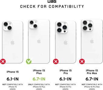 UAG Magnet MagSafe Pathfinder iPhone 15 Plus Kılıfı Pathfinder Magnetic - Ash/Black