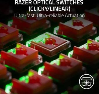 Razer DeathStalker V2 Pro Wireless Oyuncu Klavyesi Klasik Siyah V2 Pro TKL	 Linear Optical Switch