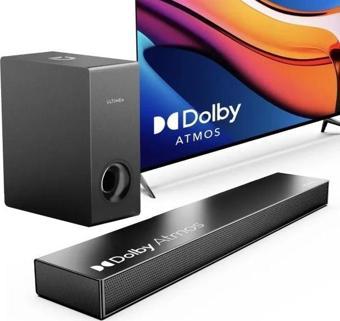 ULTIMEA Dolby Atmos Akıllı TV Sound Bar Black Soundbar with Dolby Atmos
