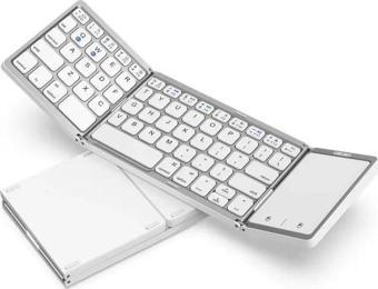 seeda Katlanabilir Bluetooth Klavye Silver White