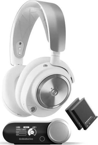 SteelSeries Arctis Nova Pro Kablosuz Multi-Sistem Gaming Kulaklık PC White
