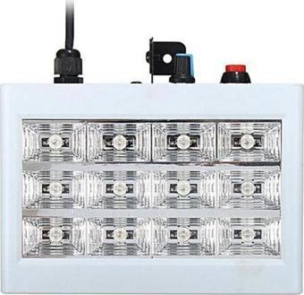 DJ PRO STAGE FULL BEYAZ 12 LED Lİ 20 WATT STROBE ÇAKAR IŞIK