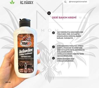 T-Rax Deri Bakım Kremi Oto Ev Deri Koltuk & Deri Besleyici Koltuk Bakım Koruyucu