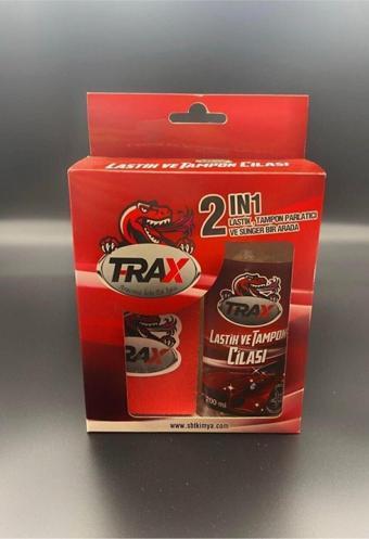 T-Rax Lastik Parlatıcı Ve Tampon Cilası Süper Kalite 2'Li Set Sünger + 200Ml Cila
