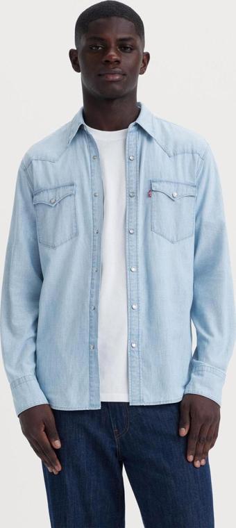 Levi's Erkek Western Standard Erkek Mavi Kot Gömlek - 85744-0066