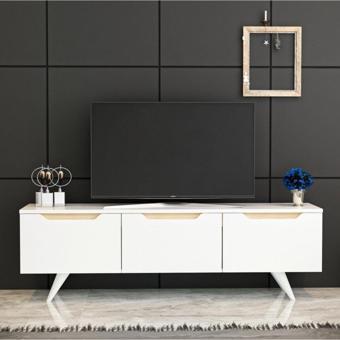 Bmdekor Tv Sehpası Prag Beyaz Meşe 150 Cm