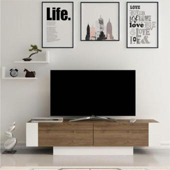 Bmdekor Tv Ünitesi Londra Ceviz Beyaz 150 Cm