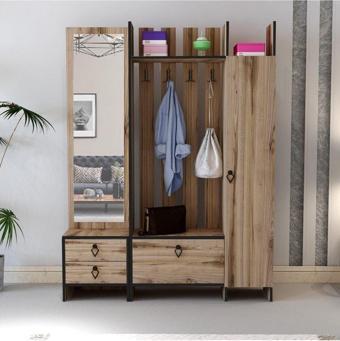 Meltem Çelik - Bmdekor Aynalı Portmanto Loft Atlantikçam